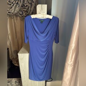Lauren, Ralph Lauren Blue Draped Dress